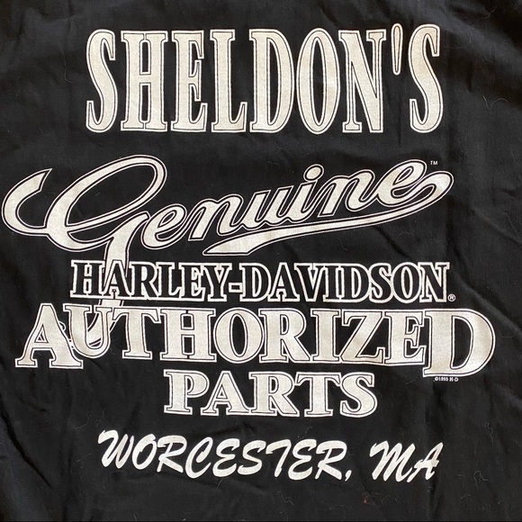 Vintage 90s Harley Davidson Black T-Shirt Tags Attached Size Large - Picture 4 of 4